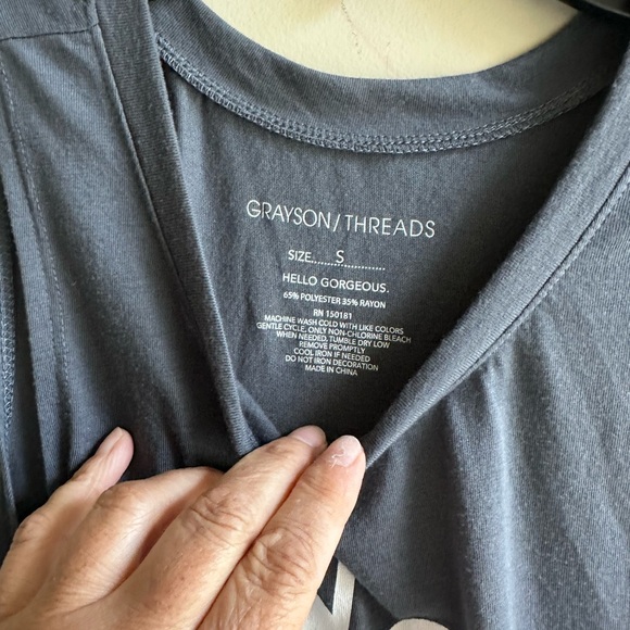 Grayson Threads Charcoal Sleeveless Tank - Picture 3 of 4
